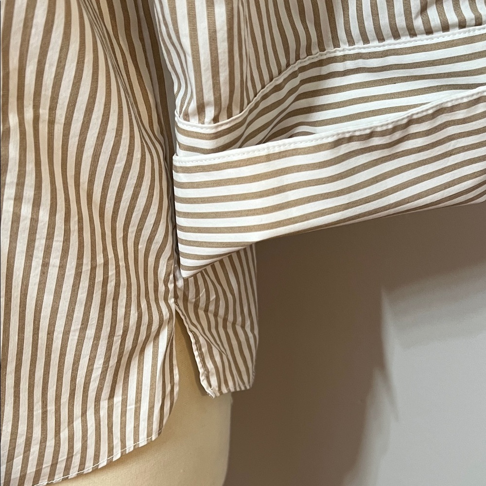 PURETOL by Petra Dieners Elegant Striped Women's Blouse Oversized Cuff Sleeve - Picture 5 of 11